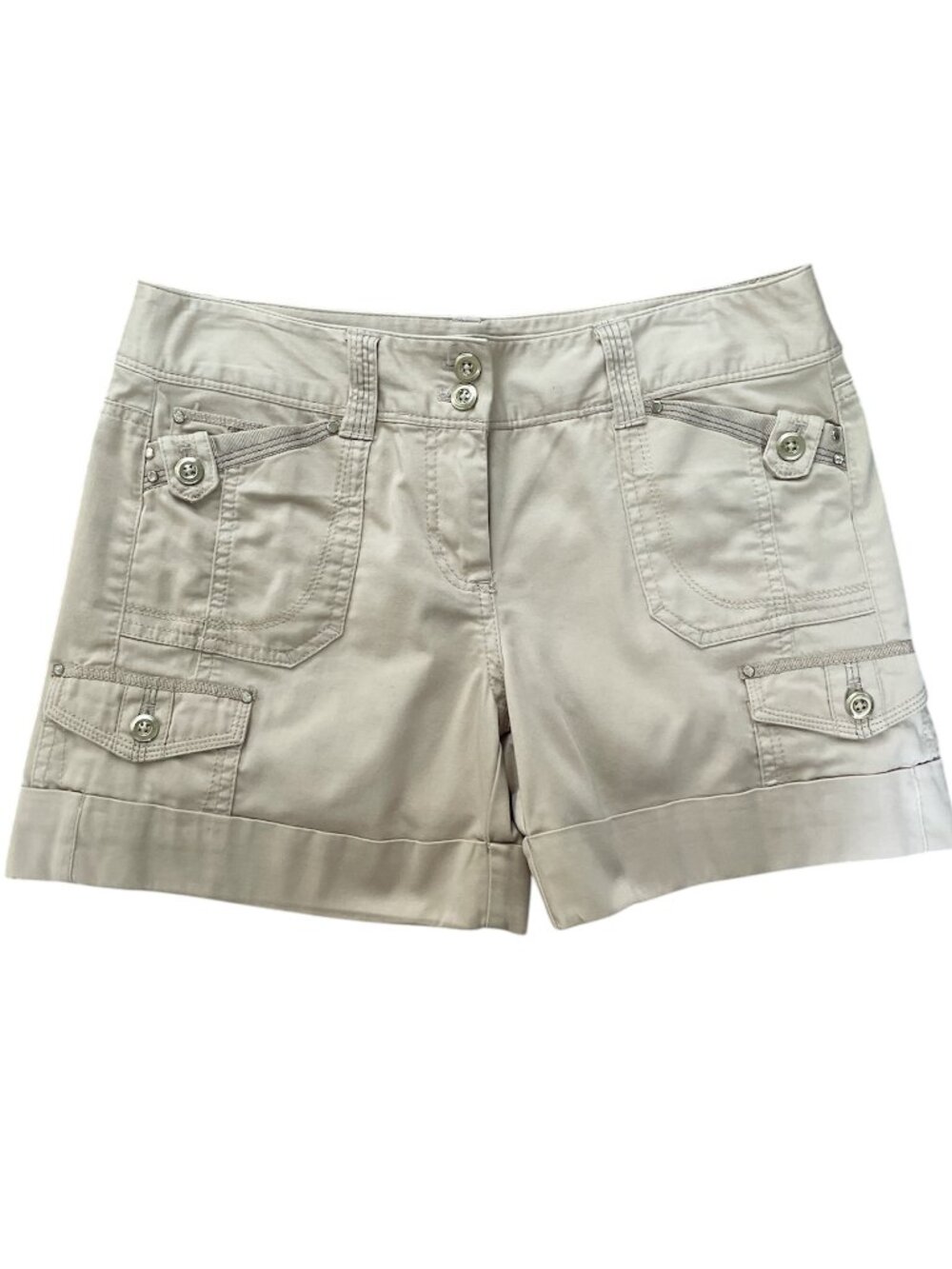 WHBM, Dress Cargo Shorts, Sz 2